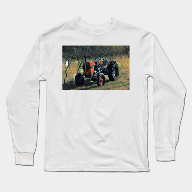 Lamborghini DL30 Tractor Long Sleeve T-Shirt by IainDesigns